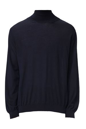 Blue merino wool turtleneck jumper ROBERTO COLLINA | 253M10003M1010
